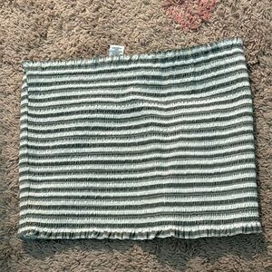 Christian Lacroix Black and White Striped Mini Skirt